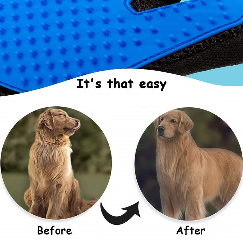 Luva Removedora com Silicone Nano Magnético Tira Pêlo Escova  para Pets