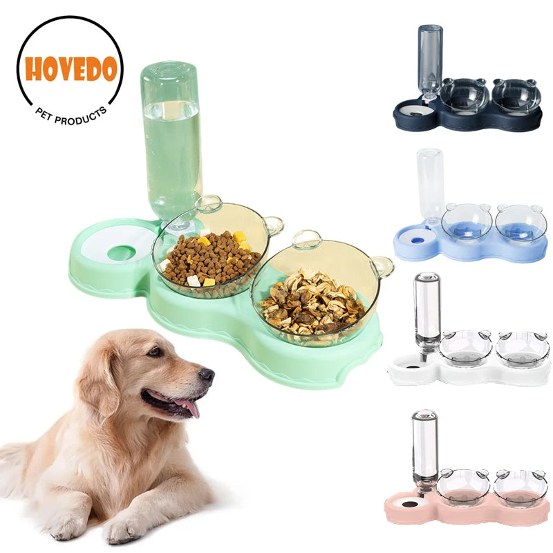 Dispensador Automático de Comida e Água Multifuncional para Animais  de Estimação