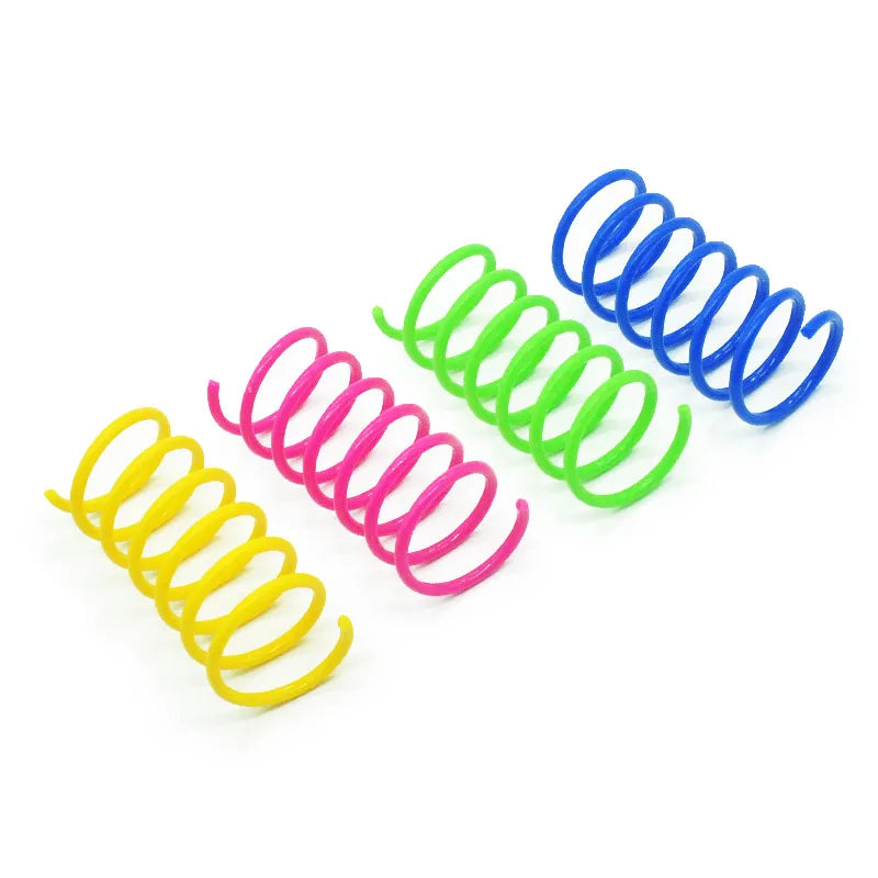 Brinquedo Colorido Molas  para  Gatos  Bobina em Espiral /  Opções: 8, 20, 50 Peças
