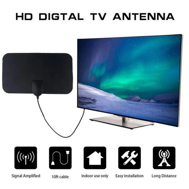 Antena Digital Hd Interna Hdtv 4k  1080P