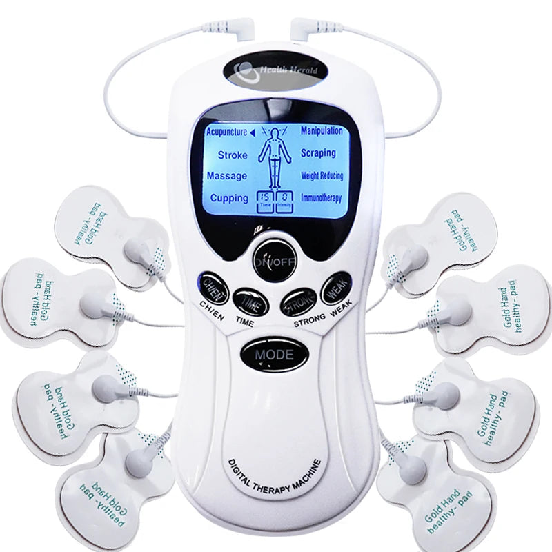 Massageador Elétrico Digital Relaxante, Estimulador Muscular para o Corpo Inteiro / Terapia de Fisioterapia e Acupuntura - Digital, EMS