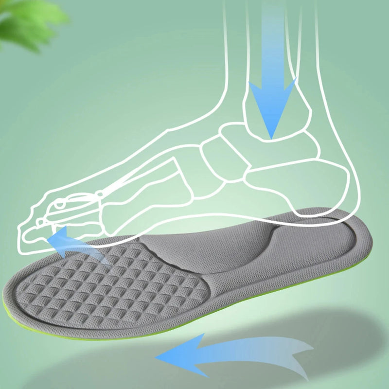 Palmilhas Ortopédicas de Espuma Antibacterianas, Antitranspirantes para sapatos e Tênis