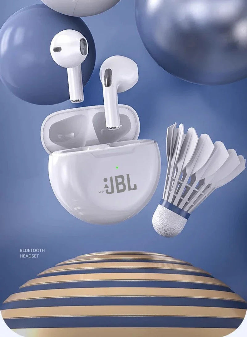 Fones De Ouvido Bluetooth Sem Fio TWS JBL Pro 6 Original 9D  Estéreo e Esportivo