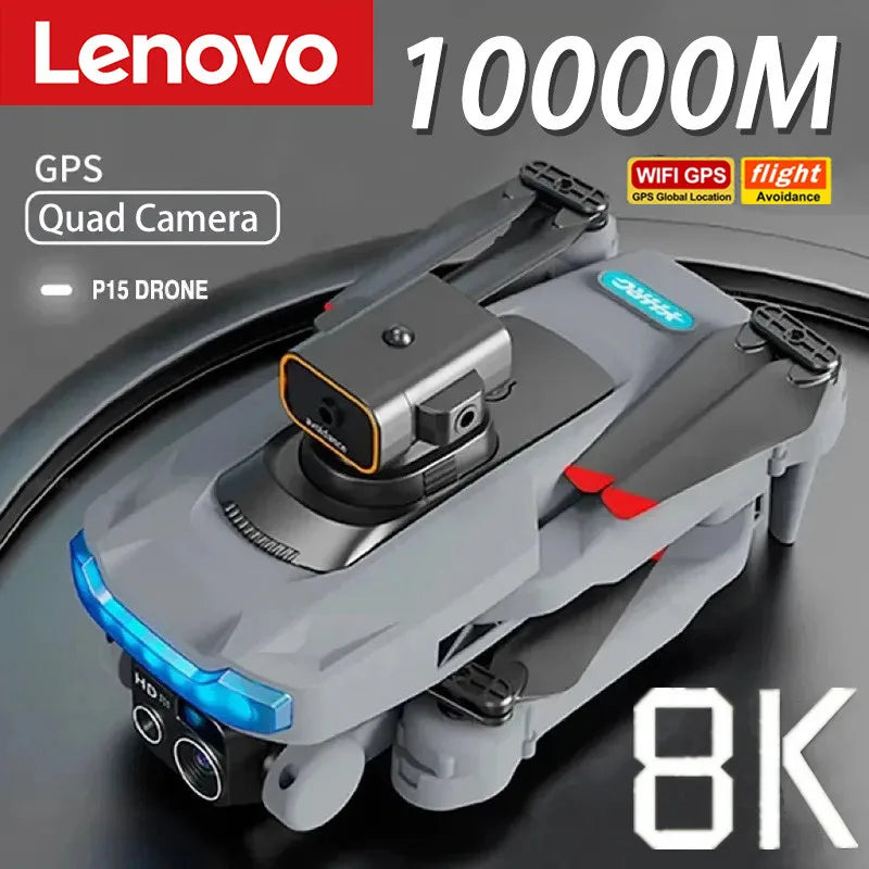 LenovoDroneP15 Professional 8K GPS Camera Dupla 5G Atualizado RC 10000M